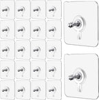 Self Adhesive Wall Mount Screw Hooks Set of 20 Pcs