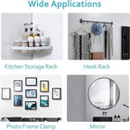 Self Adhesive Wall Mount Screw Hooks Set of 20 Pcs