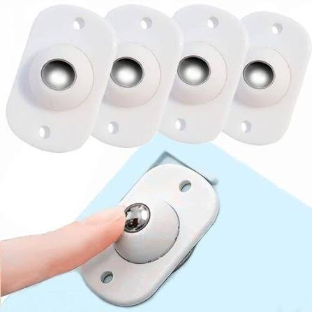4 Piece Self Adhesive 360 Degree Mini Swivel Casters Wheels.